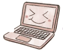 Frio, a smiling laptop